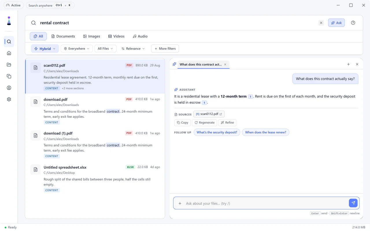 BeaconFind: Ask a question, get an answer with sources