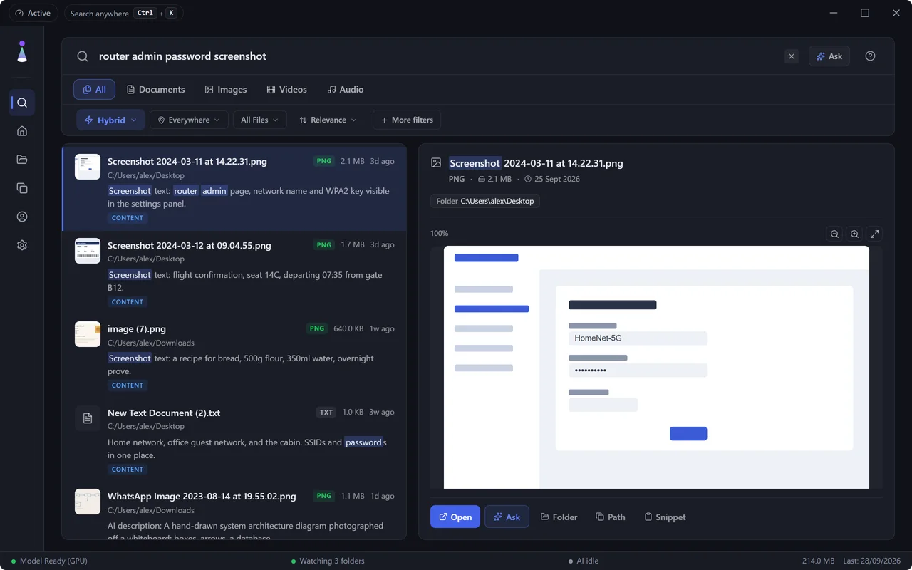 BeaconFind: It reads the text inside a screenshot