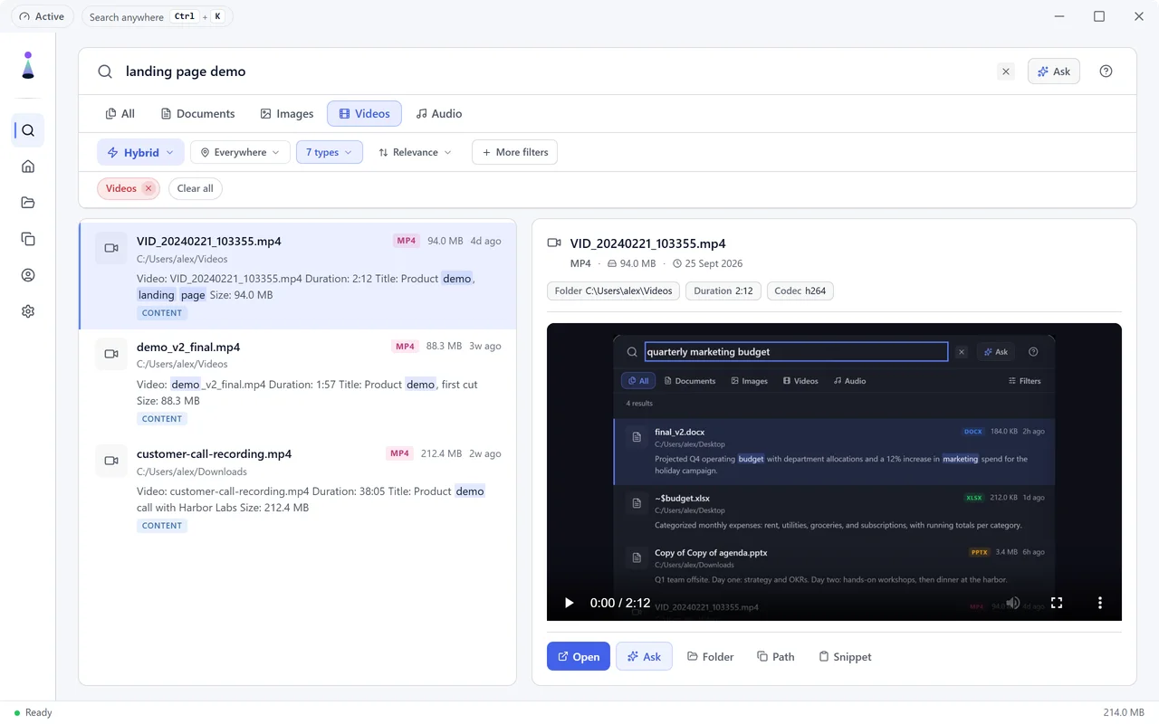 BeaconFind: Your videos, found by their titles