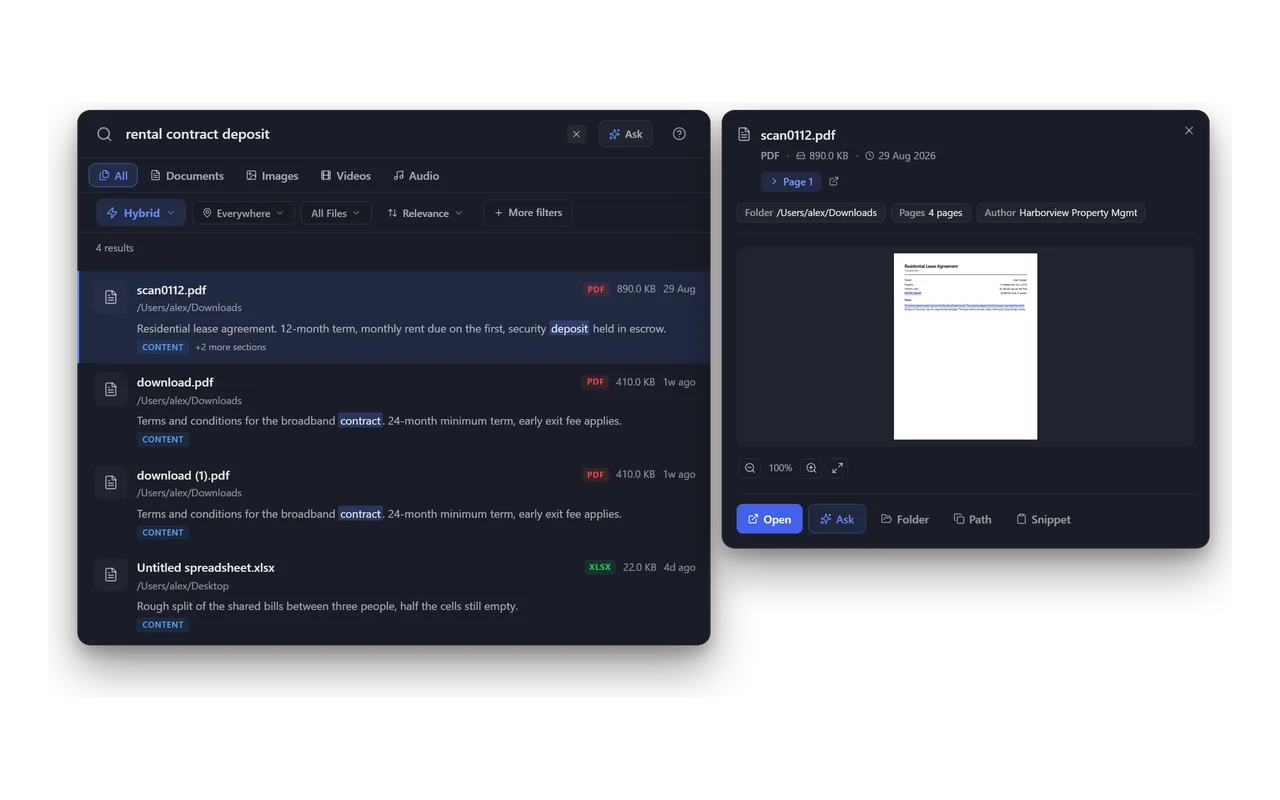 BeaconFind: Summon it from anywhere, find what you meant
