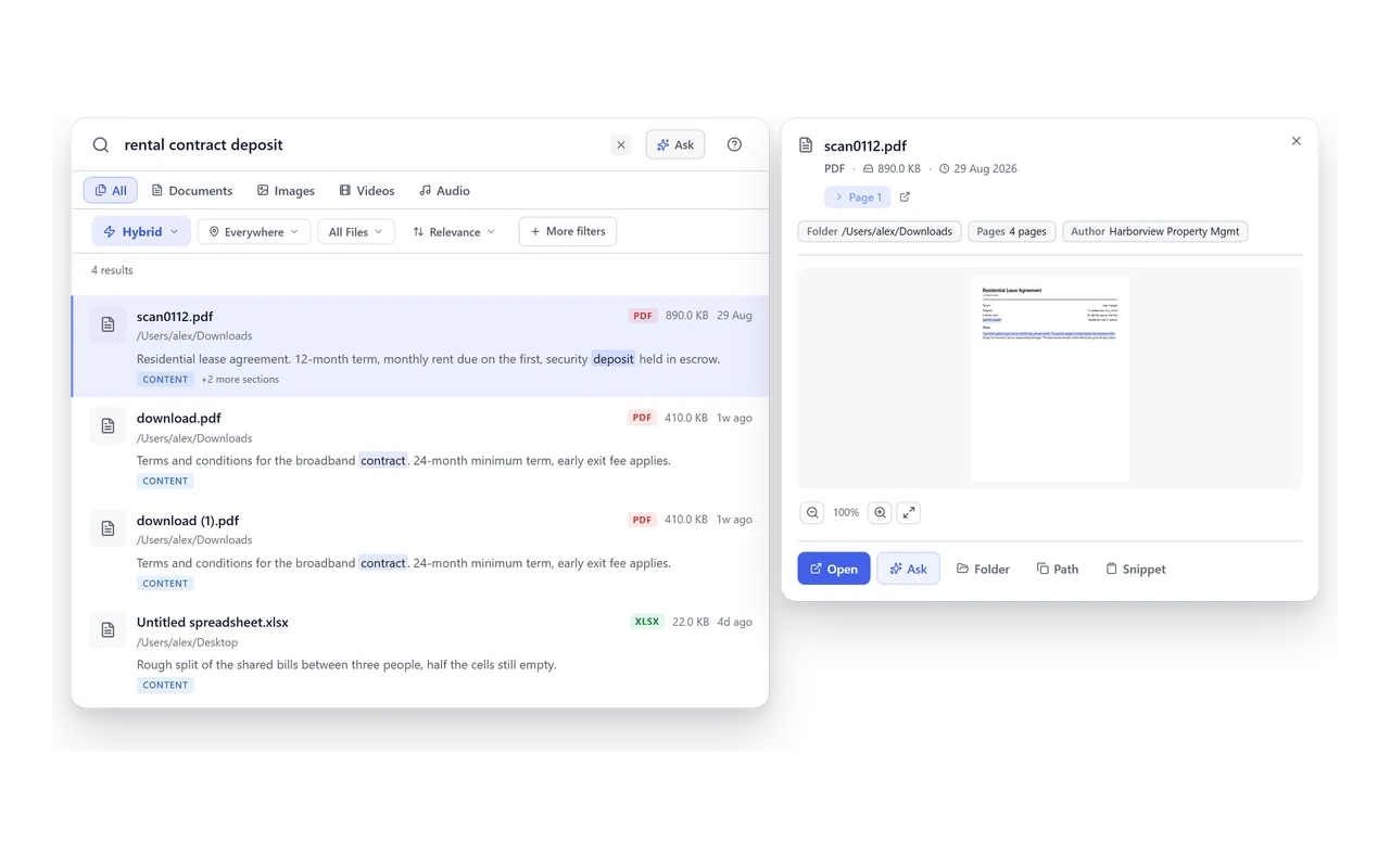 BeaconFind: Summon it from anywhere, find what you meant