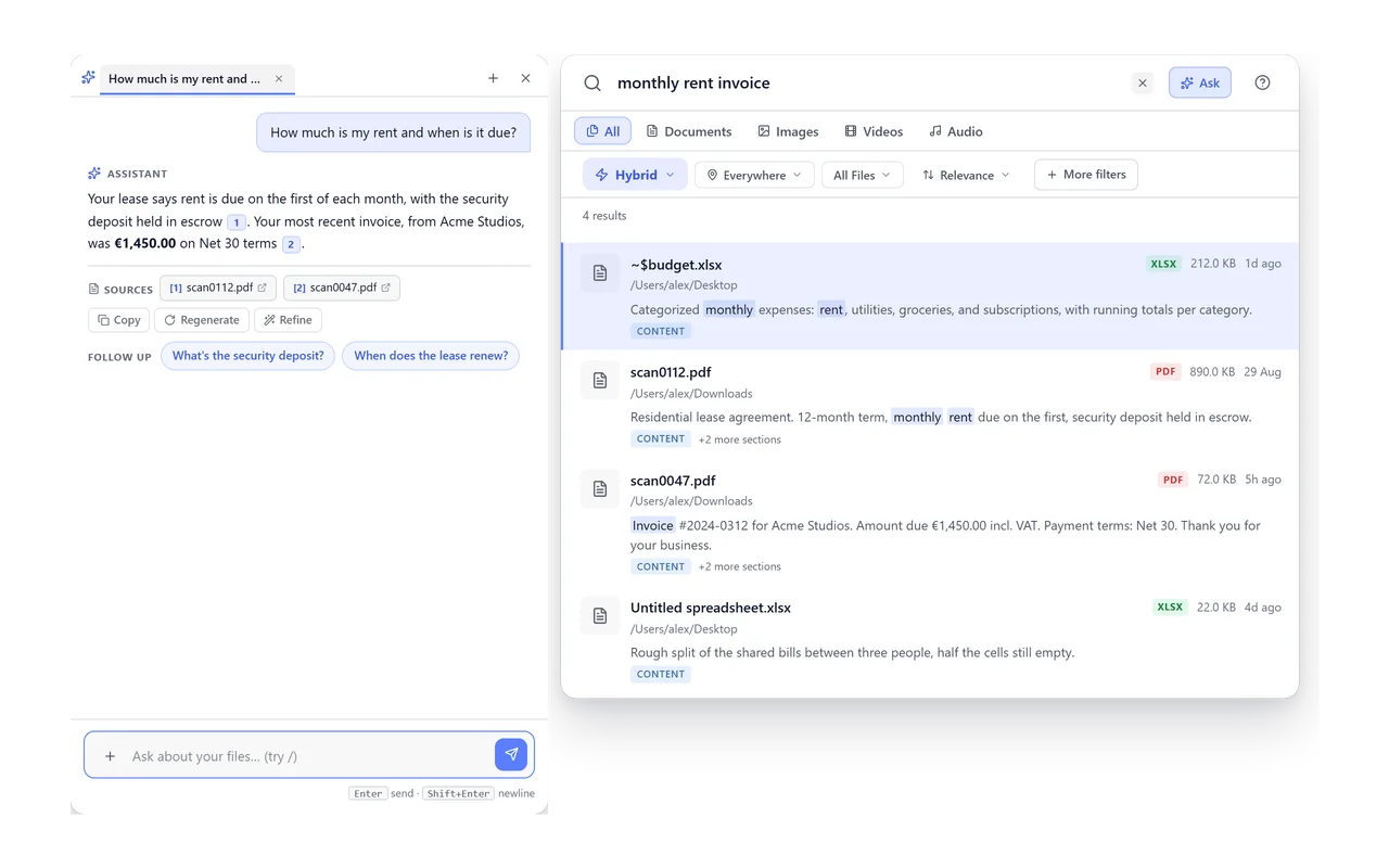 BeaconFind: Ask it a question without leaving what you are doing