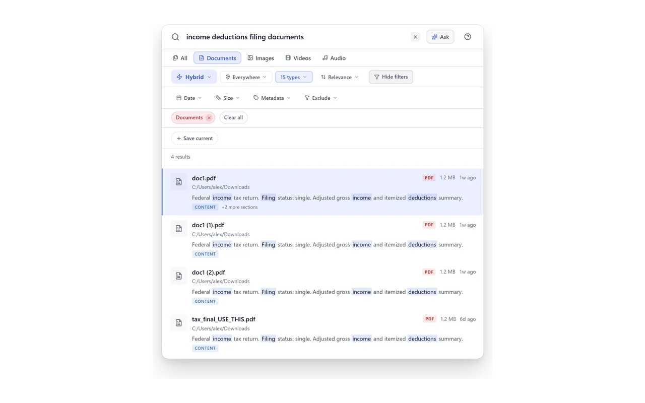 BeaconFind: Narrow it down without breaking your flow